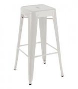 Bar Stool Metal White